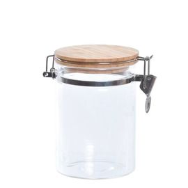 Borcan de depozitoare, cu capac, sticla, 950 ml