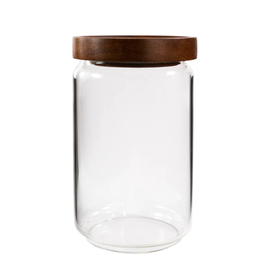 Borcan de depozitoare cu capac, din sticla, 900 ml, UJMFG-278