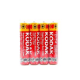 Батарейки KODAK, R3 AAA, цинковые, 4 шт