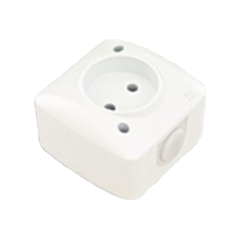 Priza simpla EL-BI Alsu 504-010200-215  fara CP, IP 20, PT alba, 1/10/60