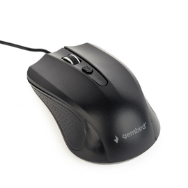 Mouse GEMBIRD, MUS-4B-01, 1200dpi, USB, Black