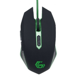 Mouse pentru gaming GEMBIRD, MUSG-001-G, Gaming Optical Mouse, Black-Green