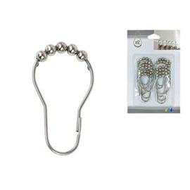 Inele pentru perdea Tendance, inox, 7.5x4cm, 12 buc