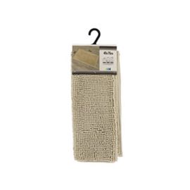 Covoras pentru baie Tendance, bej, poliester, microfibra, 45x75cm