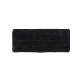 Covoras pentru baie microfibra Tendance, negru, poliester, 50x120cm