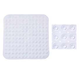 Covoras pentru dus Five, alb, PVC, 54x54cm
