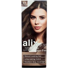 Краска для волос ALIX Темно-пепельный блонд 6.1, 50мл