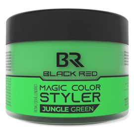 Крем воск для волос BLACKRED цветной Jungle Green, 100 мл