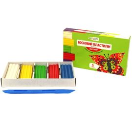 Plastilina din ceara Craft & Joy fluorescent, 5 culori, 60 g