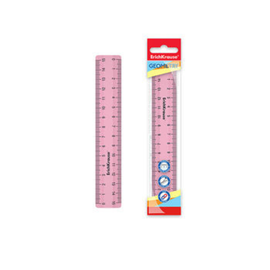Линейка ERICHKRAUSE Candy, розовая, пластик, 15 cм