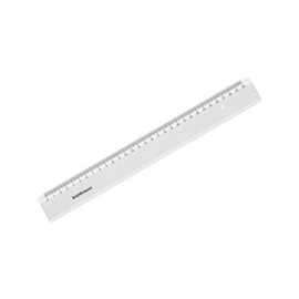 Линейка ERICHKRAUSE Clear, прозрачная, пластик, 30 cм