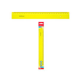 Линейка ERICHKRAUSE Neon, желтая, пластик, 30 cм