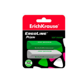 Набор ластиков ERICHKRAUSE ErgoLine Prism Soft, блистер, 2 шт