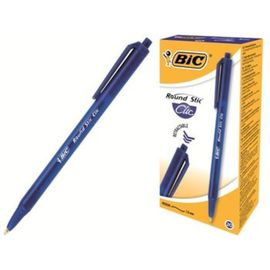 Pix cu bila BIC Round Stic Clic, albastru