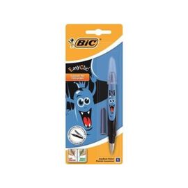 Ручка перьевая BIC Easy Clic Monster + запаска, синяя