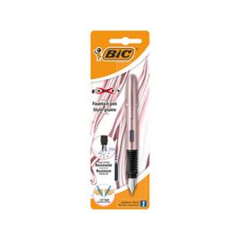 Ручка перьевая BIC X-Pen Chrome Pink Blue, блистер