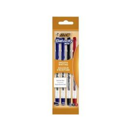 Набор ручек гелевых BIC Gel-osity Stil, 4шт (2 синих, черных, красных)