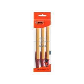 Набор ручек шариковых BIC Orange Fine, красные, 3 шт