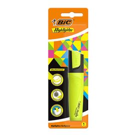 Маркер текстовыделитель BIC Highlighter, желтый, блистер