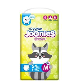 Подгузники-трусики JOONIES Comfort, M (6-11 кг),  54 шт