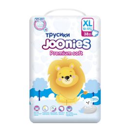 Подгузники-трусики JOONIES Premium Soft, XL (12-17 кг), 38 шт