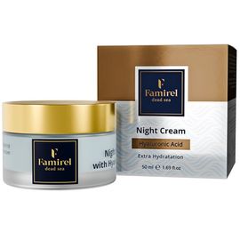 Ночной крем FAMIREL Hyaluronic Acid для дополнительного увлажнения, 50 мл