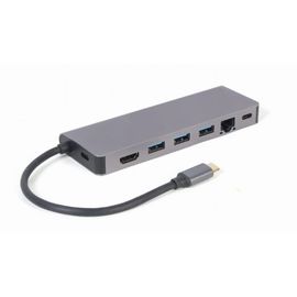 Мульти адаптер GEMBIRD A-CM-COMBO5-05, USB Type-C 5-in-1