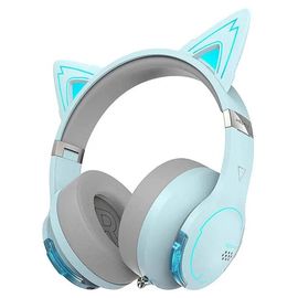 Casti EDIFIER HECATE G5BT CAT, Bluetooth, cu microfon, albastru