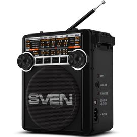 Radio SVEN SRP-355, FM/AM/SW, negru
