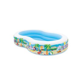 Детский бассейн INTEX морское побережье, 262x160x46 см, 700 л, 3+