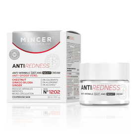Crema de zi MINCER Anti-Redness 1202, 50 ml