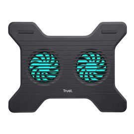 Охлаждающая подставка для ноутбука TRUST Xstream Breeze, Notebook Cooling Pad up to 16", 2 silent cooling fans, Black