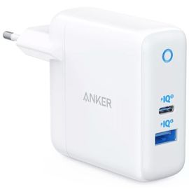 Adaptop ANKER Power PD+ 2, USB-C, USB-A, 35W, alb