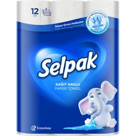 Prosoape de hartie SELPAK 3 staturi 12 role