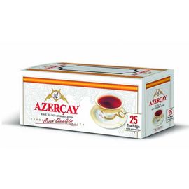 Пакетированный черный чай AZERCAY, с бергамотом, среднелистовой, 0.05 кг, 25 шт