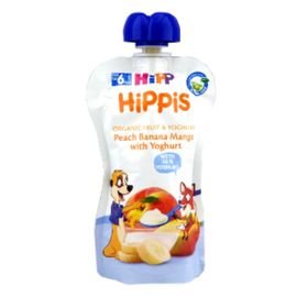42532 Пюре HiPPiS Фрукты с йогуртом, с 6 месяцев, 100 г
