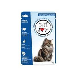 Корм для кошек CAT JOY, влажный, с лососем, для взрослых кошек, 85г