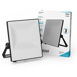 Projector LED GAUSS EVO 70W, 6500K, 6300lm, IP65, IK07, negru, 1, 10