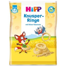 Inele crispy HiPP, de la 1-3 ani, 25 g