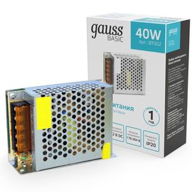 Bloc de alimentare GAUSS Basic pentru banda LED 40W, 12V, IP20, 1, 120