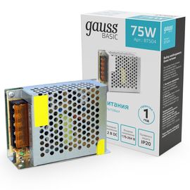 Bloc de alimentare GAUSS Basic pentru banda LED 75W, 12V, IP20, 1, 120