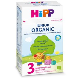 2056 Молочная смесь HiPP 3 Organic Junior, с 12 месяцев, 500 г