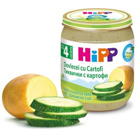 ​Piure HiPP Legume, Dovlecel cu cartofi, de la 4 luni, 125 g