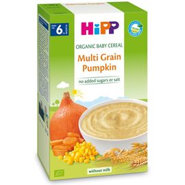 Terci organic fara lapte cu multicereale si dovleac HiPP, de la 6 luni, 200 g