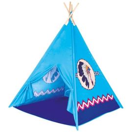 Палатка Индейский TeePee Bino, синий, 120x120x150 см