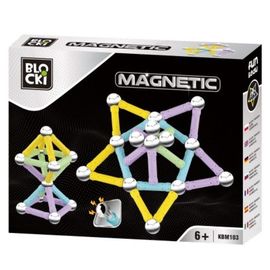 Set de constructie magnetic Blocki, 38 elemente