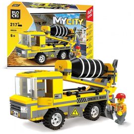 Set de constructie Autobetoniera Blocki My City, 217 elemente