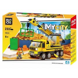 Set de constructie Macara Blocki My City, 233 elemente