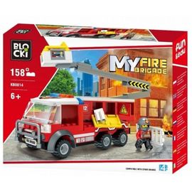 Set de constructie Camion de рompieri cu macara Blocki MyFireBrigade, 158 piese