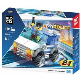 Set de constructie Masina 2 in 1 Blocki MyPolice, 101 element